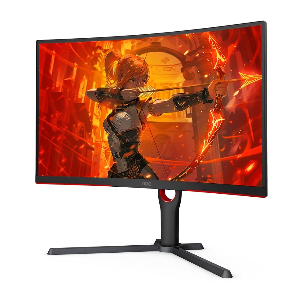 AOC 27インチ 2k曲面ゲーミングモニター2560×1440 144Hz AOC CQ27G3Z 27
